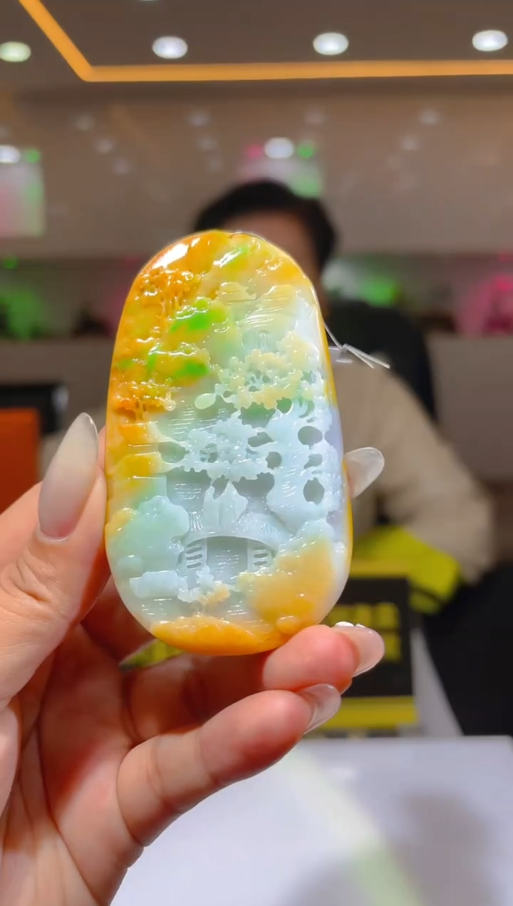 未镶嵌定制翡翠19/1213/L/山水