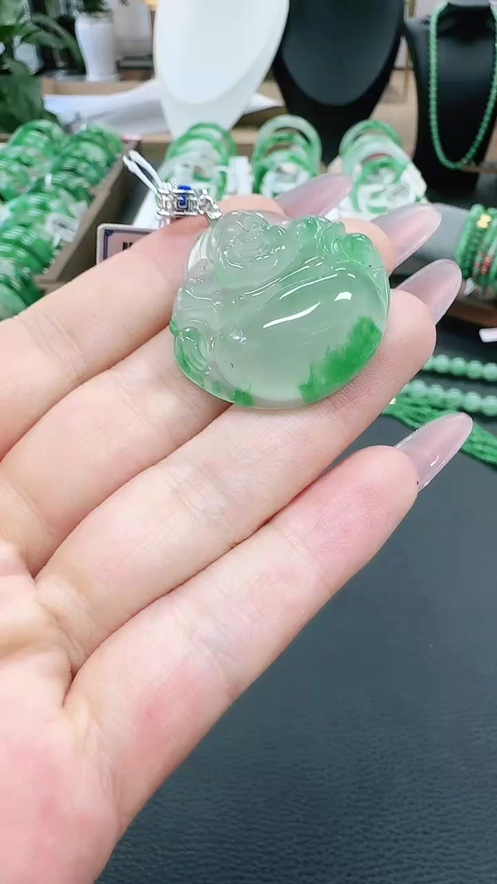 未镶嵌1石英质玉（非洲翠）/0591