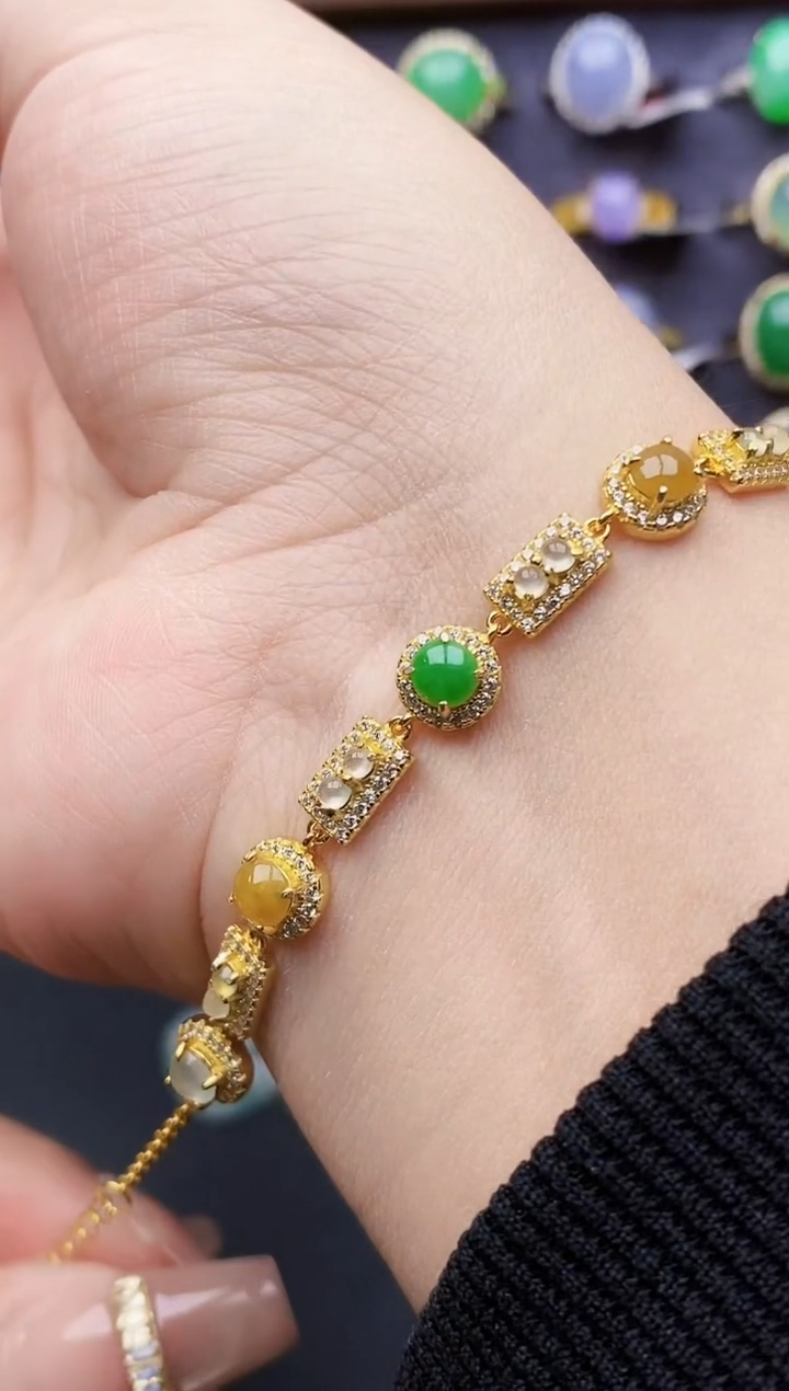 银S925镶嵌戒指翡翠1150