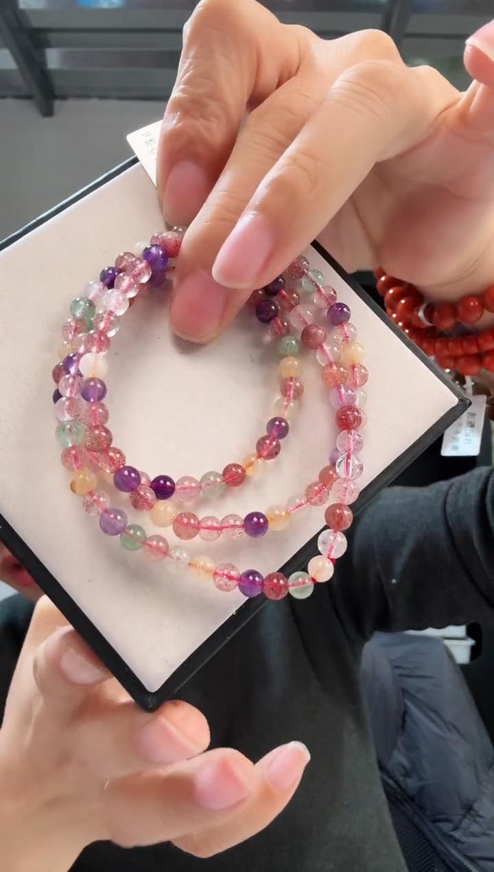 未镶嵌手链石英质玉优0166 约5mm