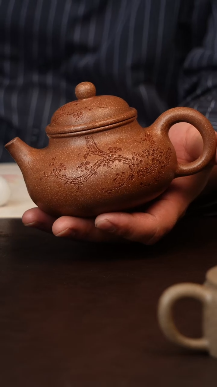 茶壶紫砂原矿紫砂桃花泥容天