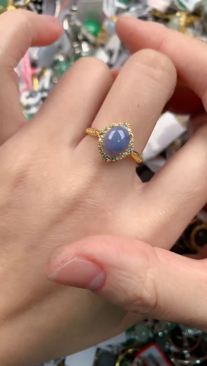 银S925镶嵌戒指翡翠999                   6