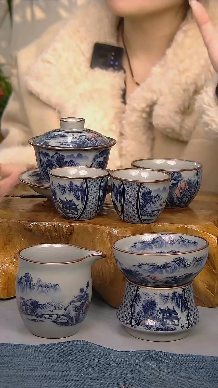 【闪购商品】6件套陶瓷茶具简装家用系列 