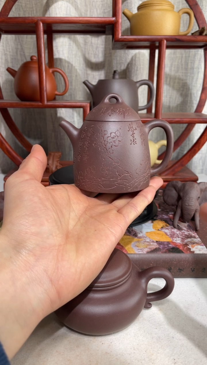 【闪购商品】紫砂茶壶台西底板紫泥子冶秦权190cc