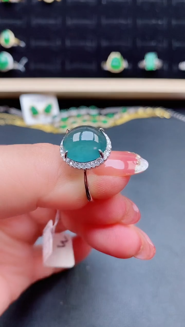 【闪购商品】翡翠戒指银S925镶嵌1212