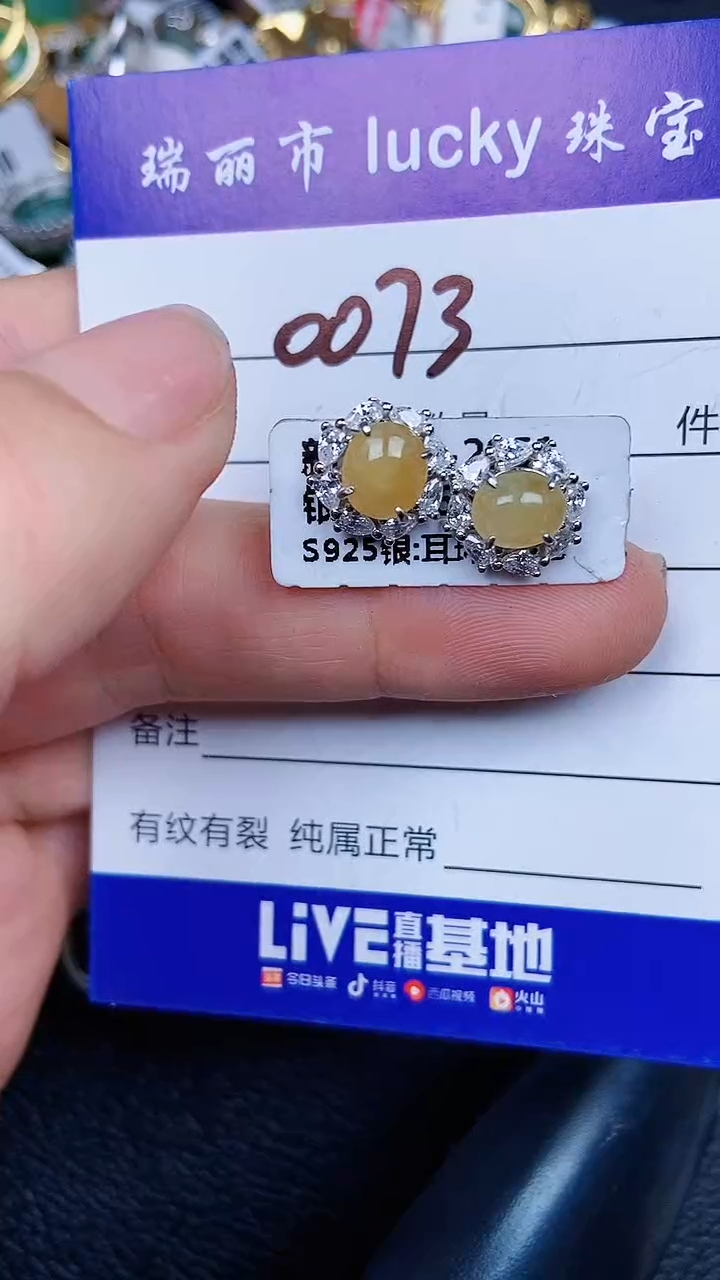 颈饰银S925镶嵌翡翠0073