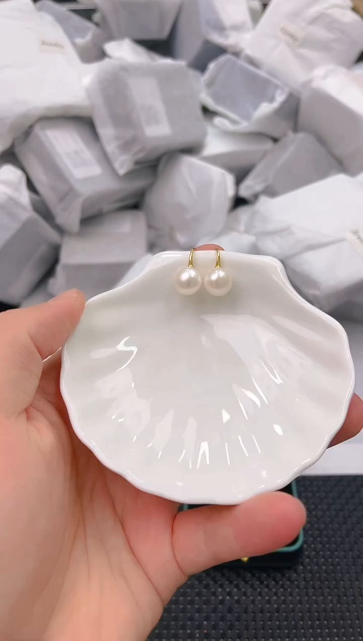 未镶嵌淡水珍珠耳饰ed1189