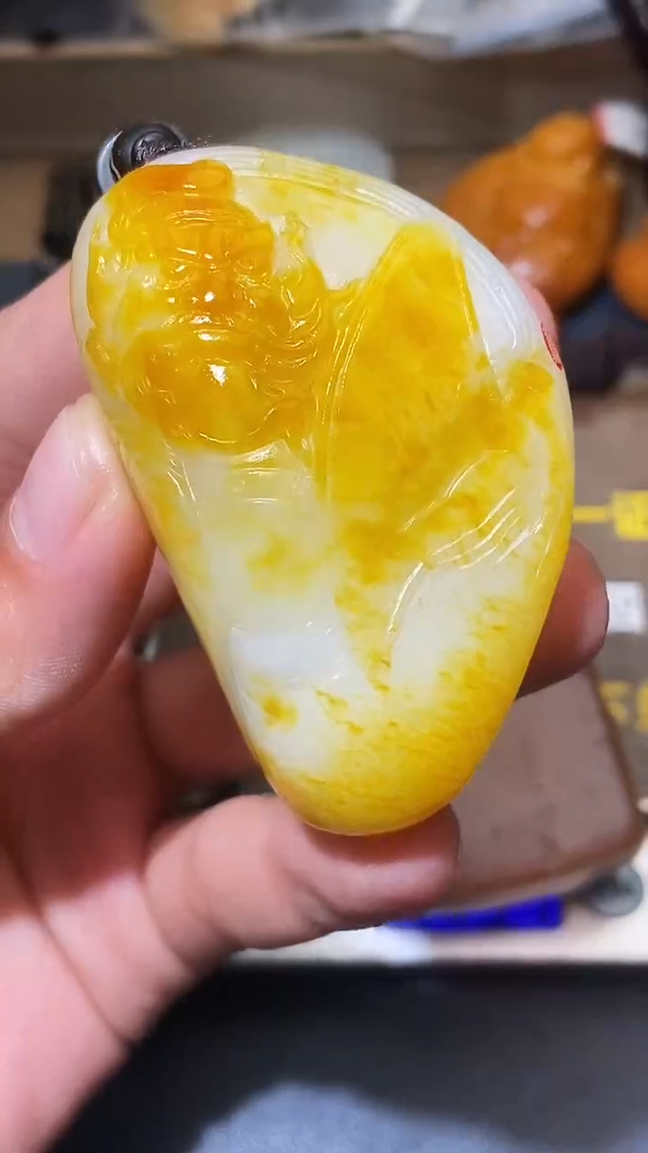 和田玉未镶嵌颈饰雨*HX