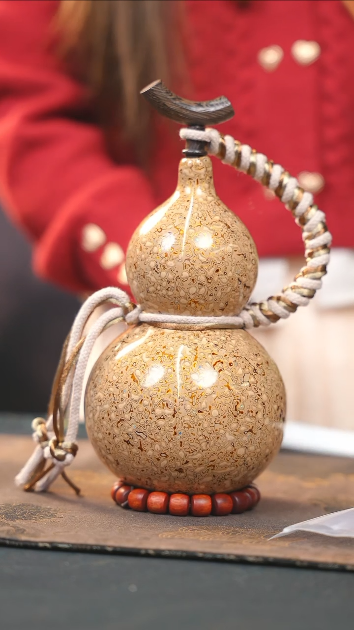 【闪购商品】WB169漆艺酒葫芦不包手串及旋转底座