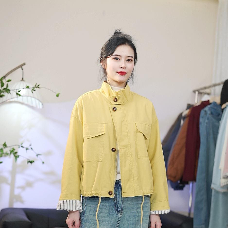2025工装外套女春季短款韩系小个子上衣