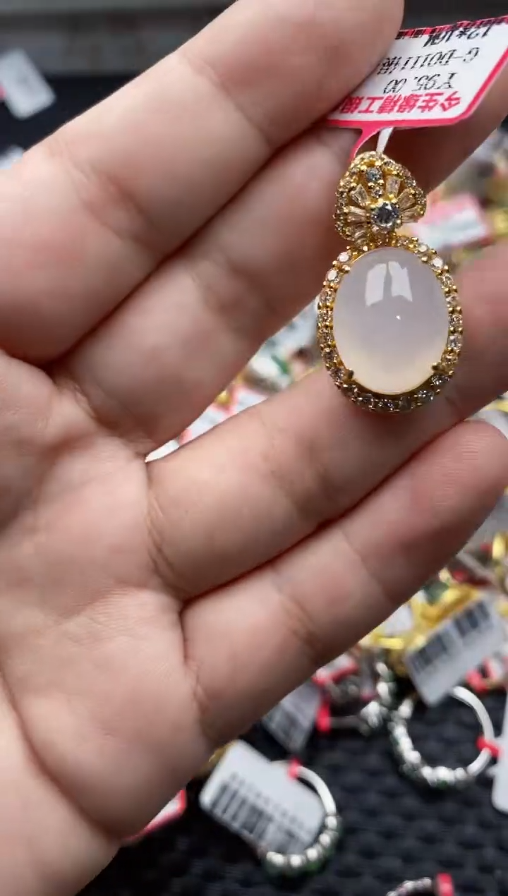 【闪购商品】翡翠戒指银S925镶嵌22222---3