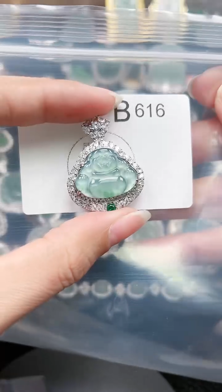 【闪购商品】翡翠颈饰未镶嵌616赠皮绳