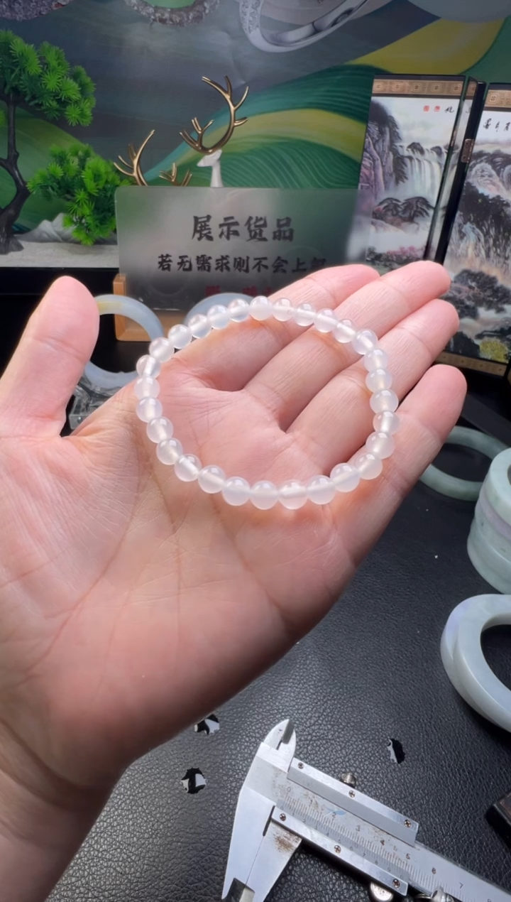 未镶嵌手串玛瑙/玉髓小***舟玛瑙手串