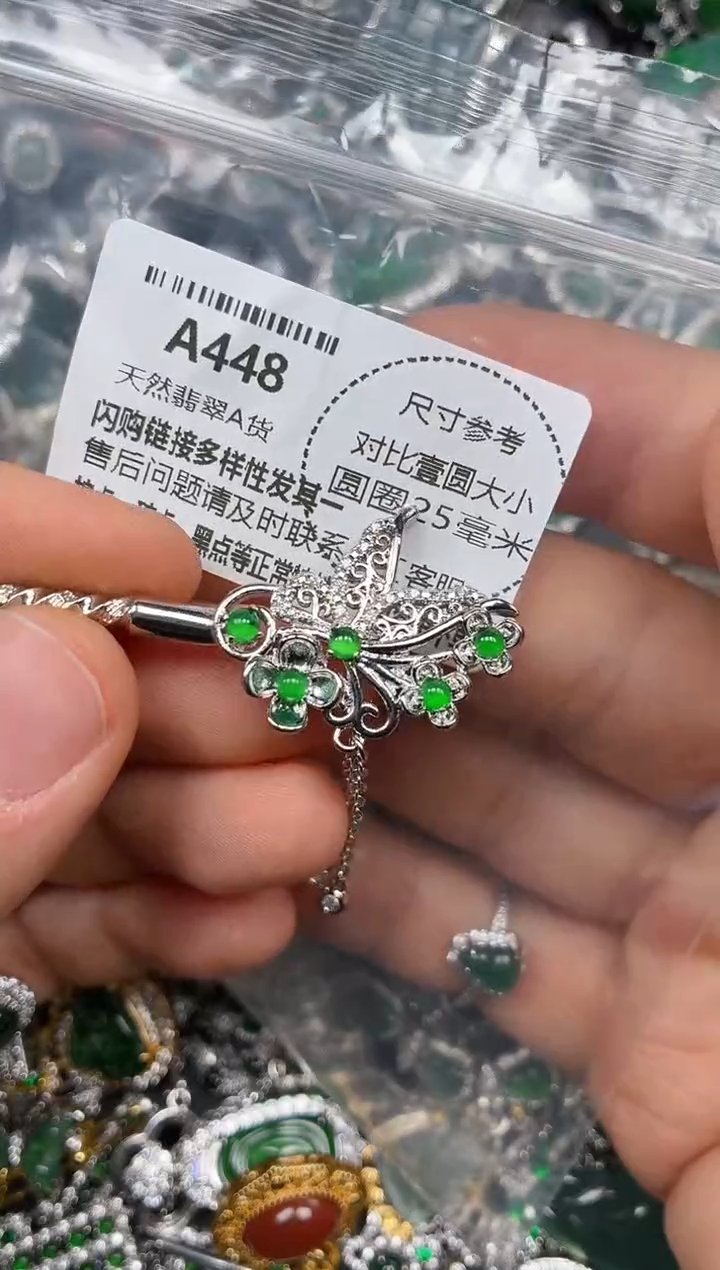 颈饰未镶嵌翡翠A448发簪