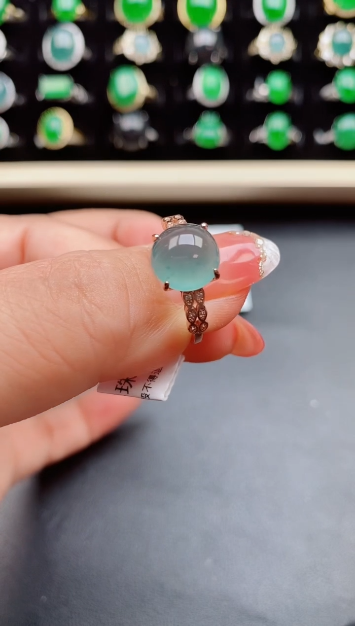 【闪购商品】翡翠戒指银S925镶嵌21212