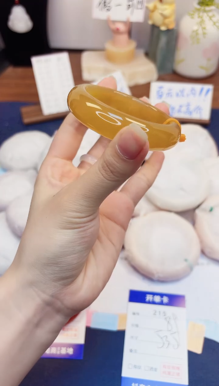 【闪购商品】石英质玉手镯未镶嵌215-财气镯-圈口53