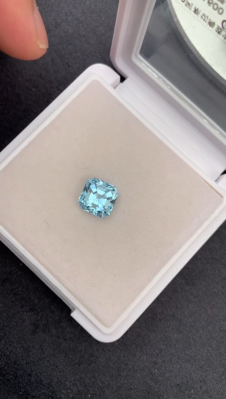 裸石海蓝宝石3.5ct海蓝宝  AH  定制