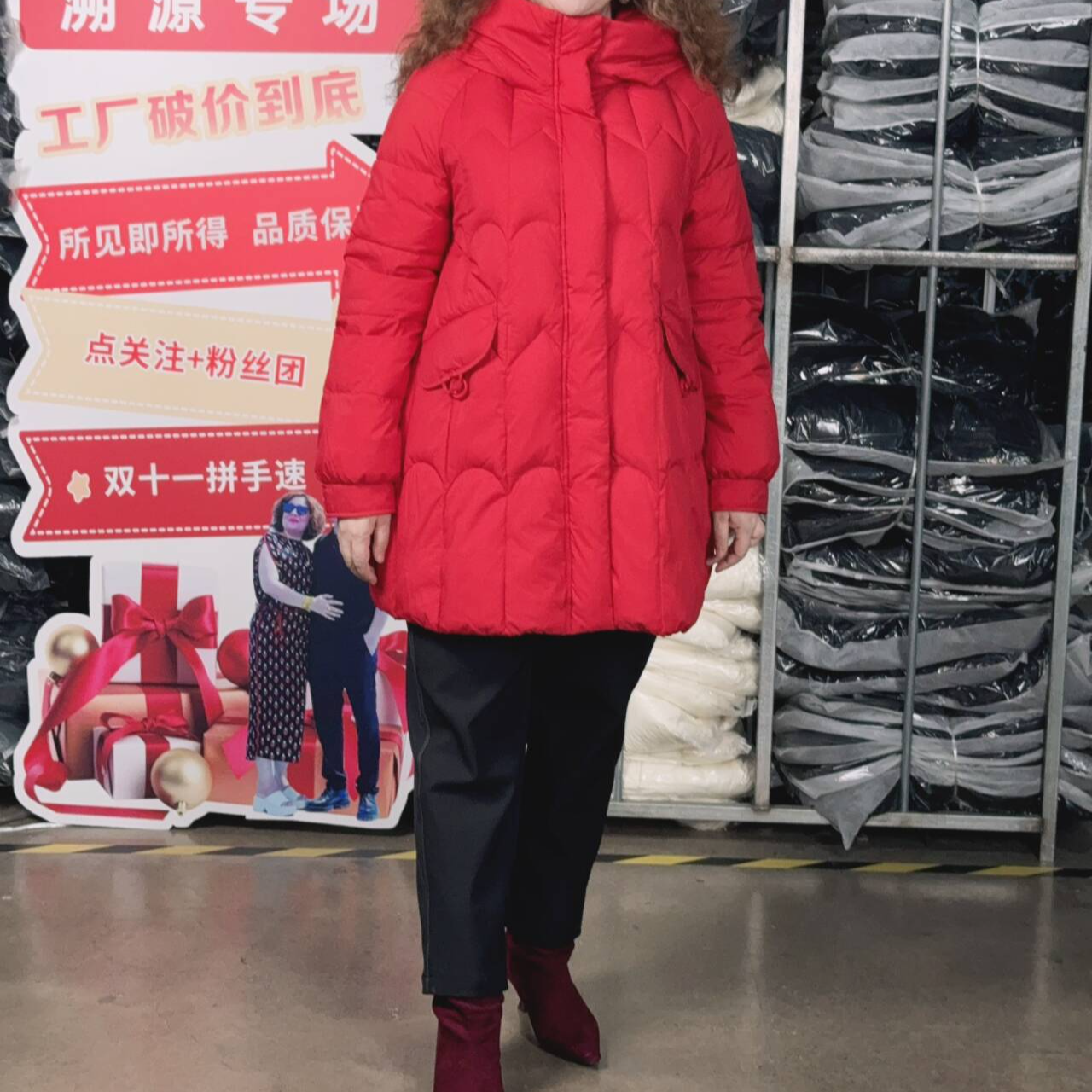 2024年中长款羽绒服女士休闲时尚保暖连帽羽绒服YMT7352932