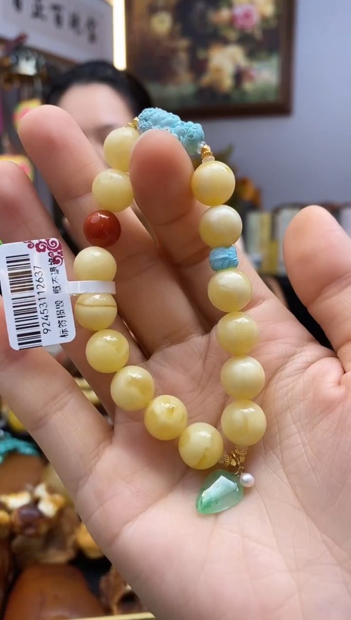 未镶嵌琥珀手串手串