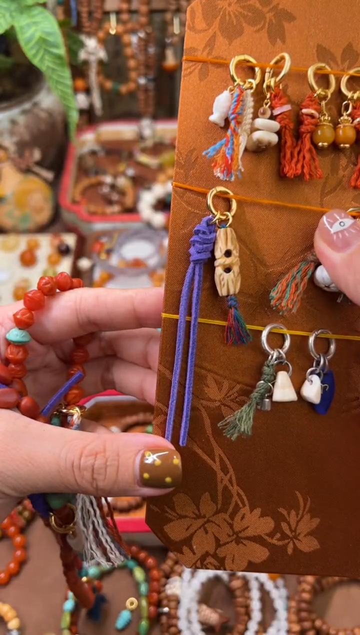 牛骨手串/手链牛骨桶珠原创设计小提溜