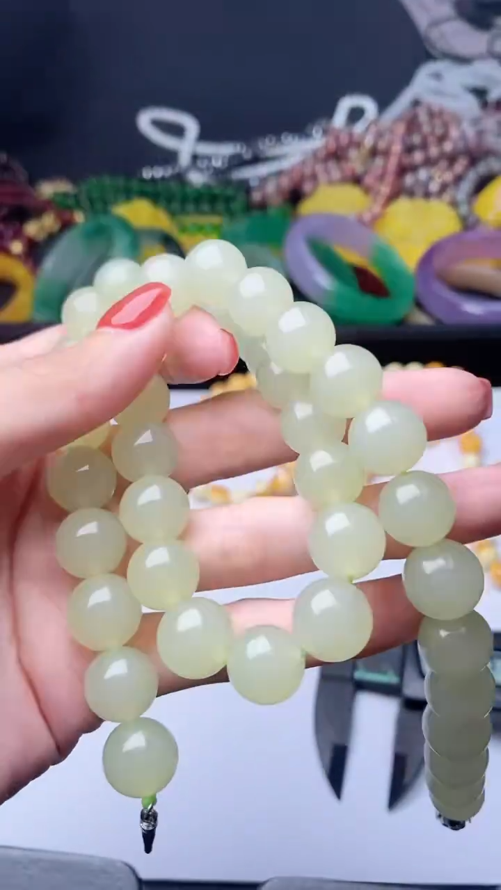 石英质玉手链未镶嵌所见即所得 364 