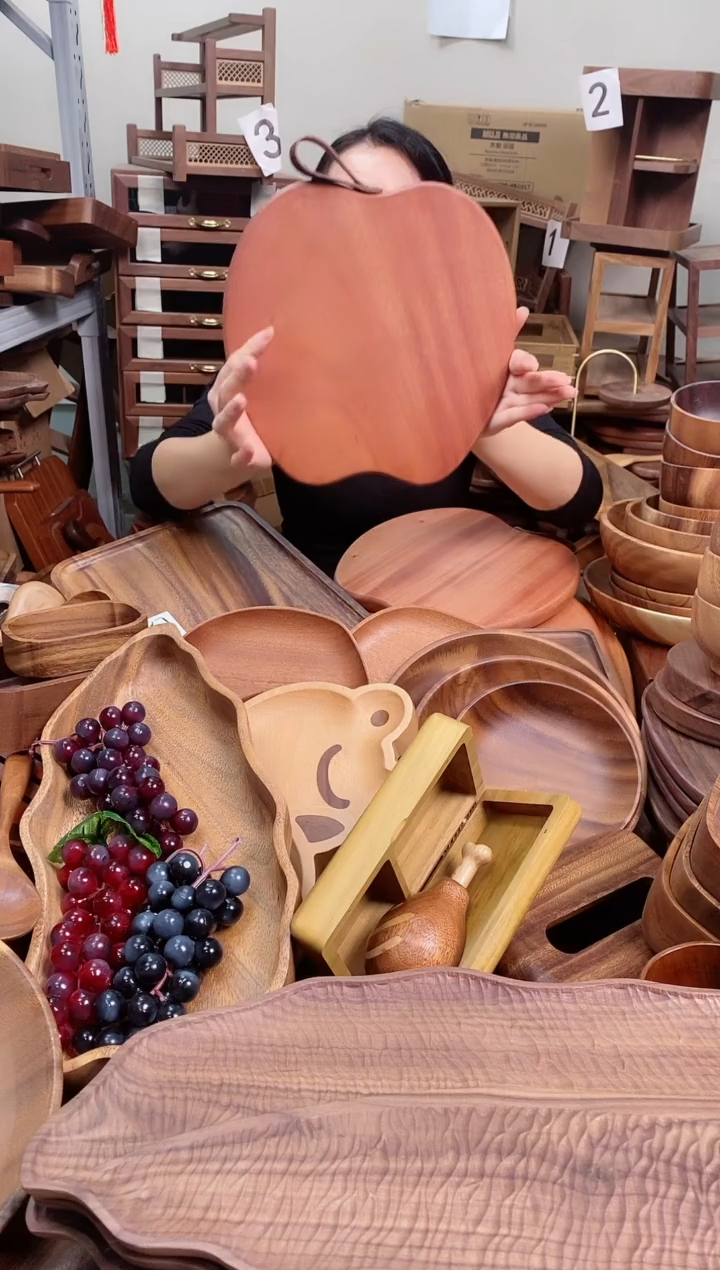 木 乌檀木苹果菜板26*26*2cm  A