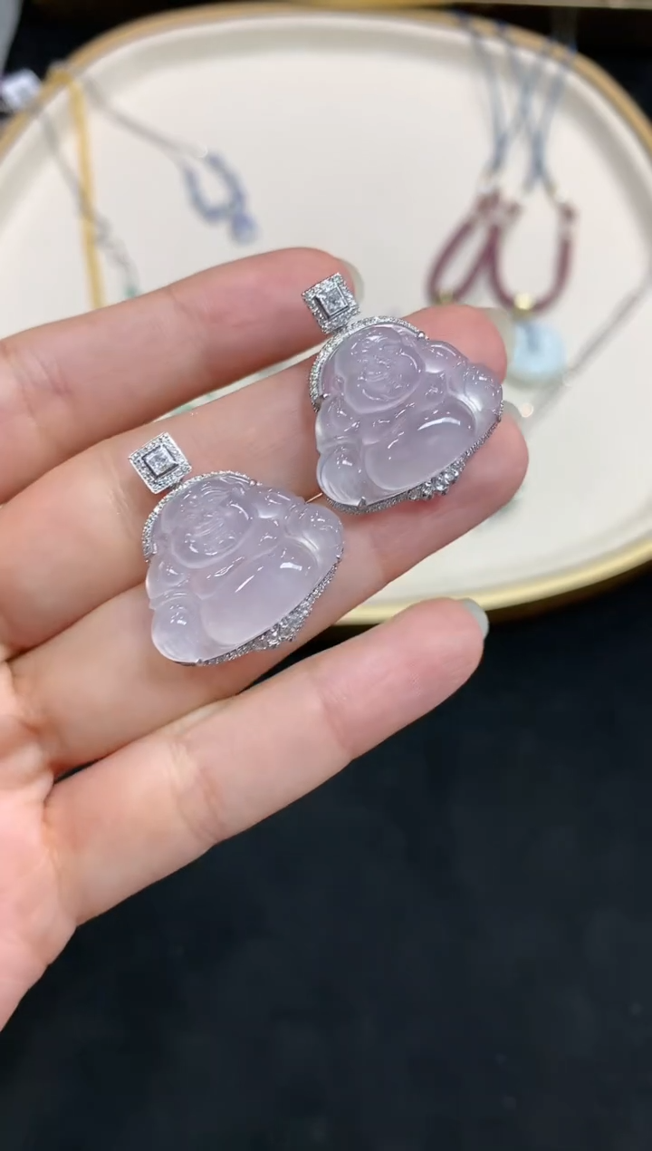 【闪购商品】翡翠吊坠(不含链)18K金镶嵌（多样性发一件）W362|5500