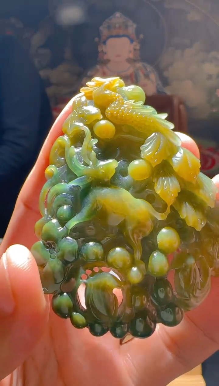 【闪购商品】定制翡翠未镶嵌L-@@QJSXJ224053