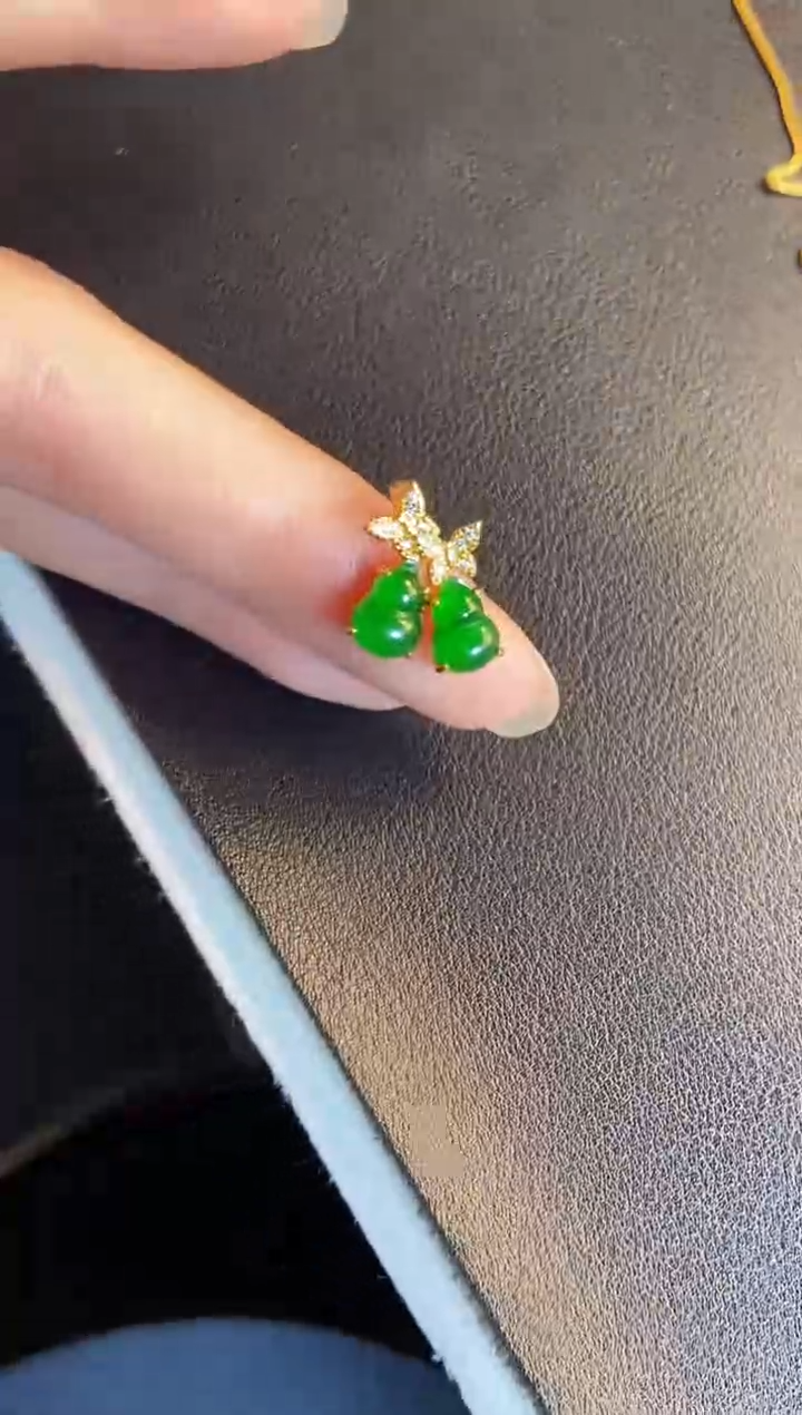 吊坠(不含链)银S925镶嵌翡翠1