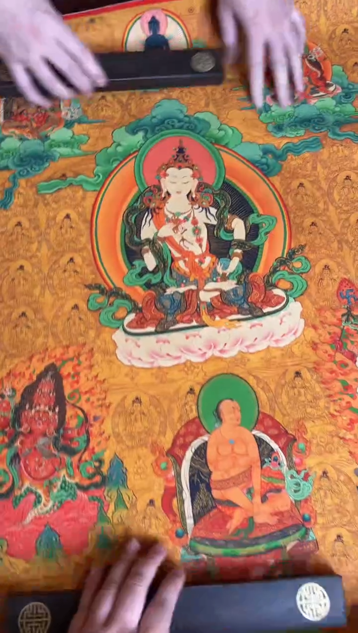 卷轴画手绘唐卡097