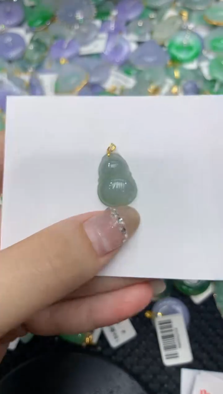 【闪购商品】翡翠颈饰18K金镶嵌222222222