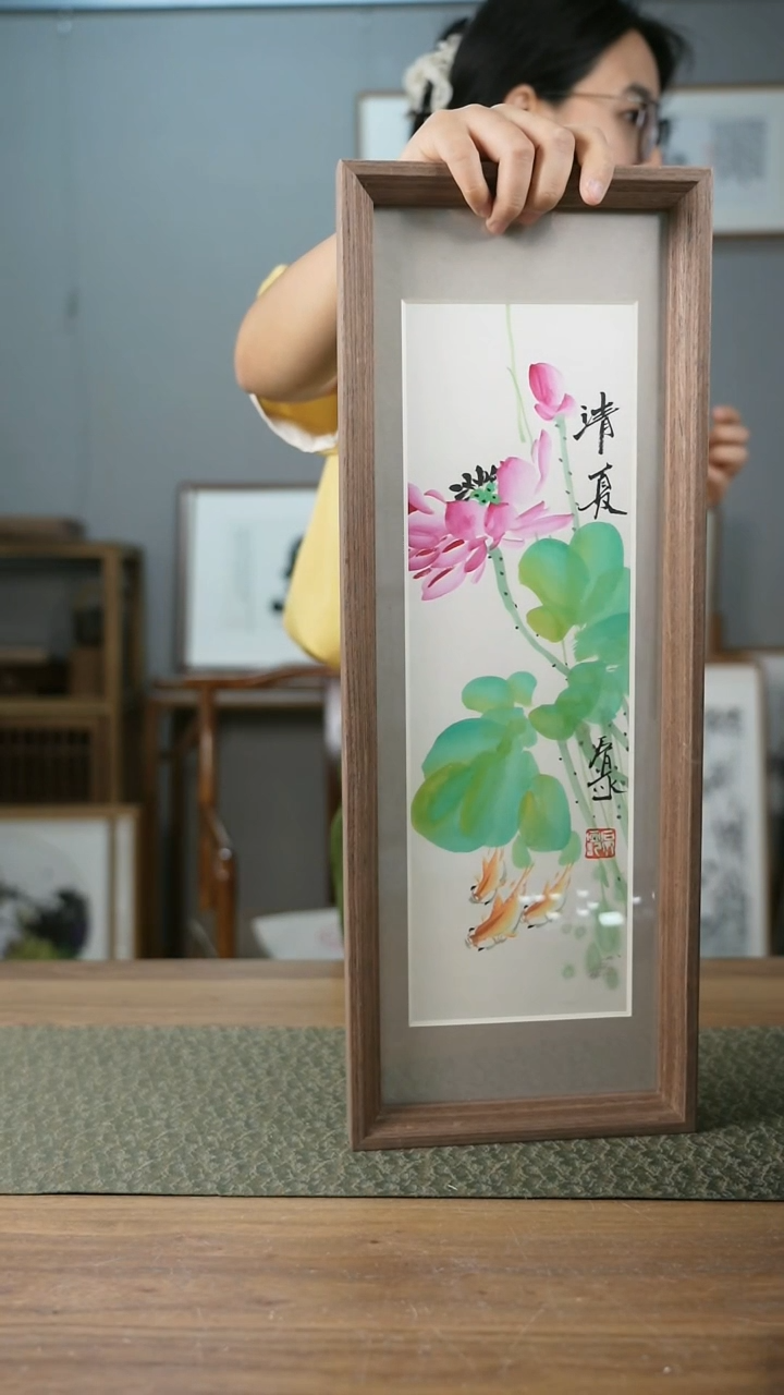 书法手书/绘同款作品-协会会员老师带框作品