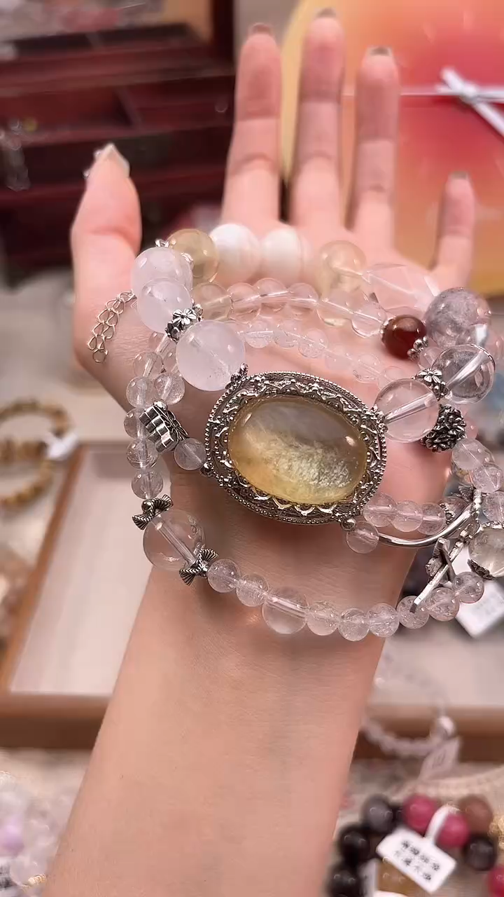 【闪购商品】水晶手链未镶嵌多样性发货发其一颜色微差