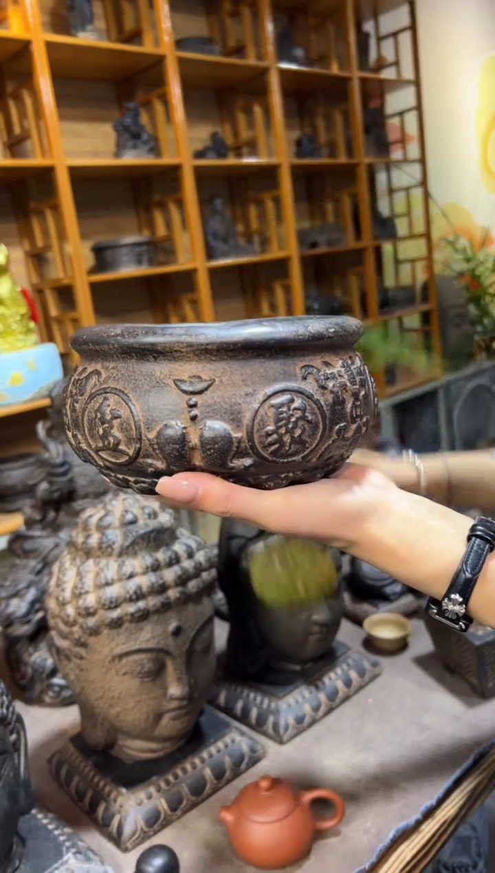 陶土【火山泥】聚宝盆