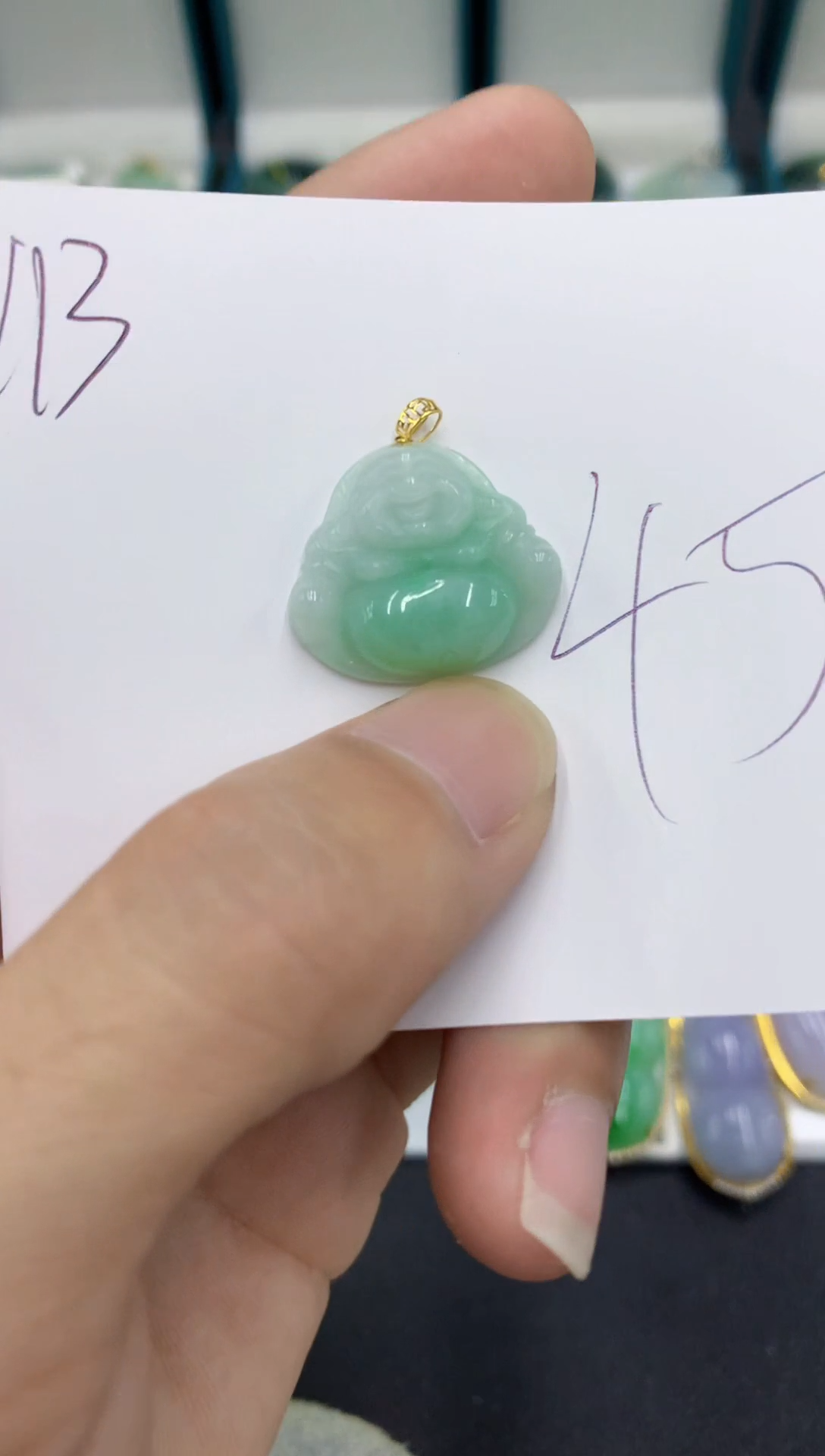 【闪购商品】翡翠颈饰18K金镶嵌翡翠