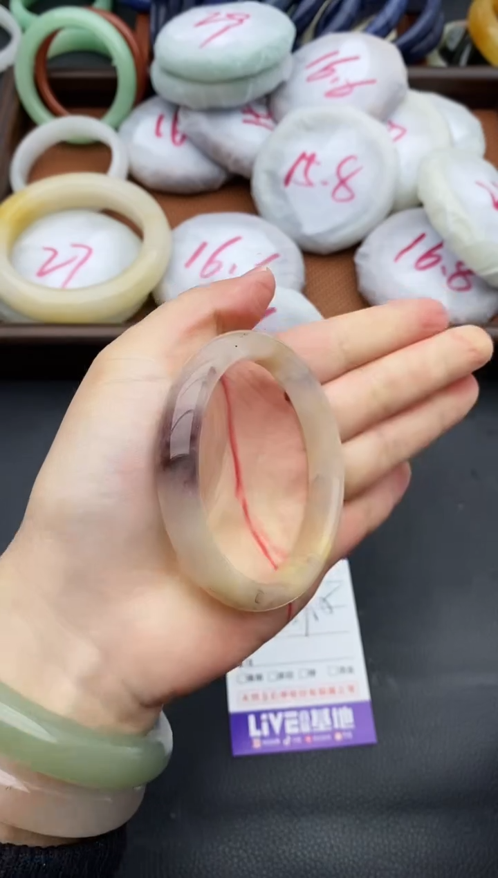 未镶嵌手镯石英质玉58+57.5