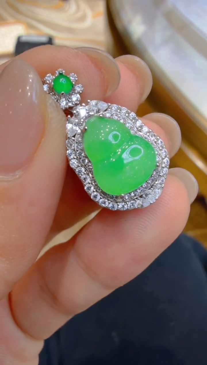 吊坠(不含链)银S925镶嵌翡翠多样性团购发一件