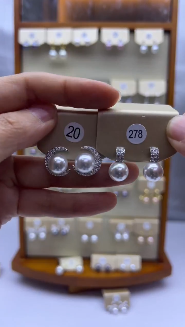 未镶嵌耳饰淡水珍珠278+20