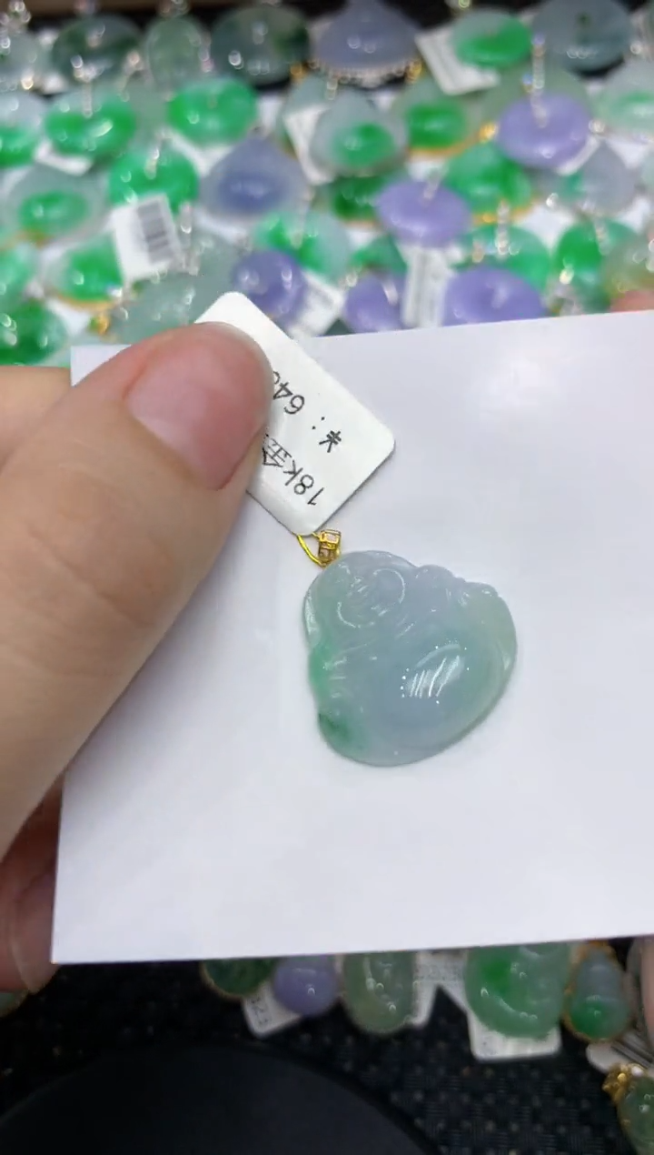 【闪购商品】翡翠颈饰18K金镶嵌111111111