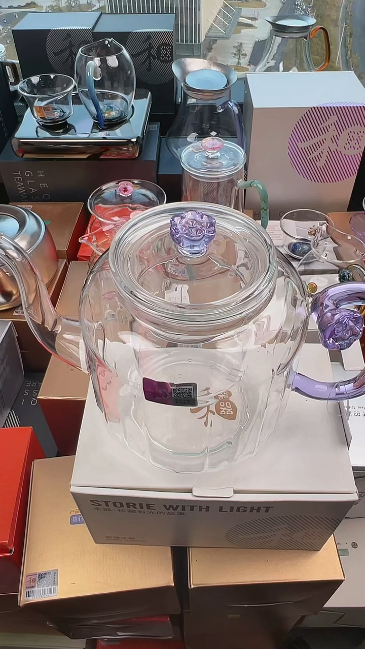 @@禾器莲君壶浅紫色