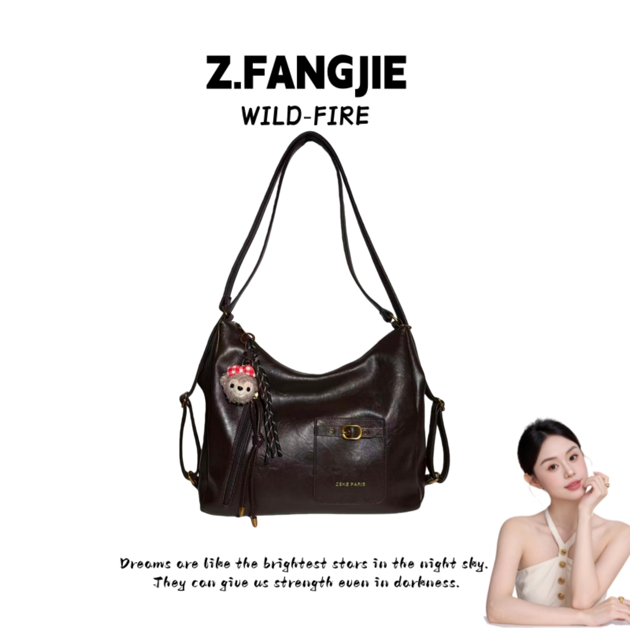 秋冬流行多功能腋下大包包女2025新款复古大学生上课包软皮双肩包