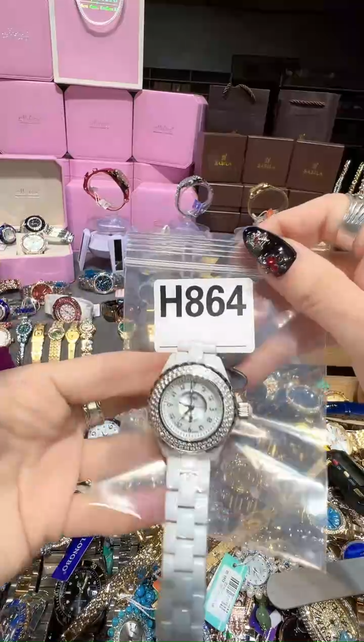 石英机芯不锈钢不锈钢直播定闪专用