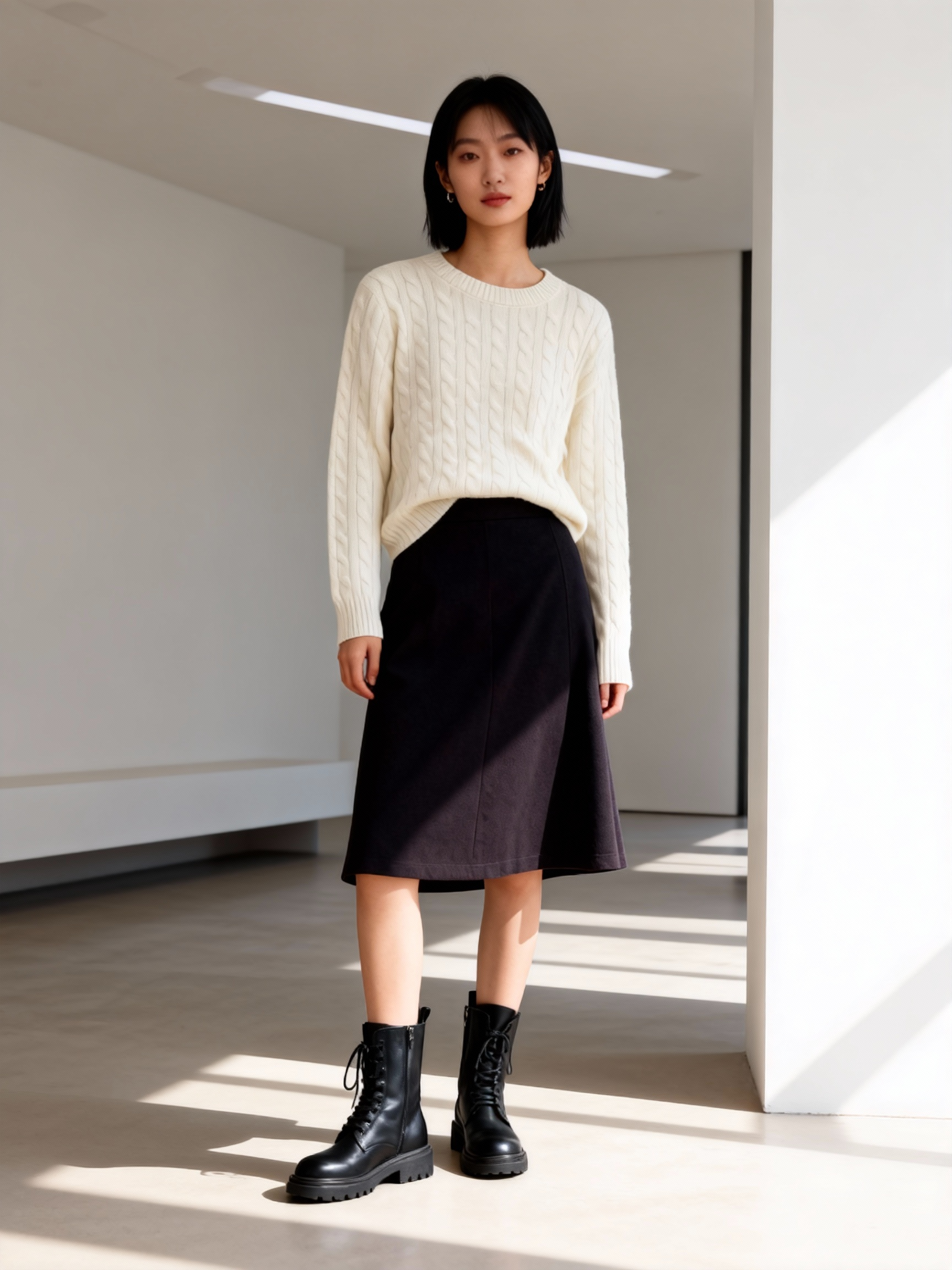 【全毛·圆领绞花】轻奢时尚羊毛衫女款