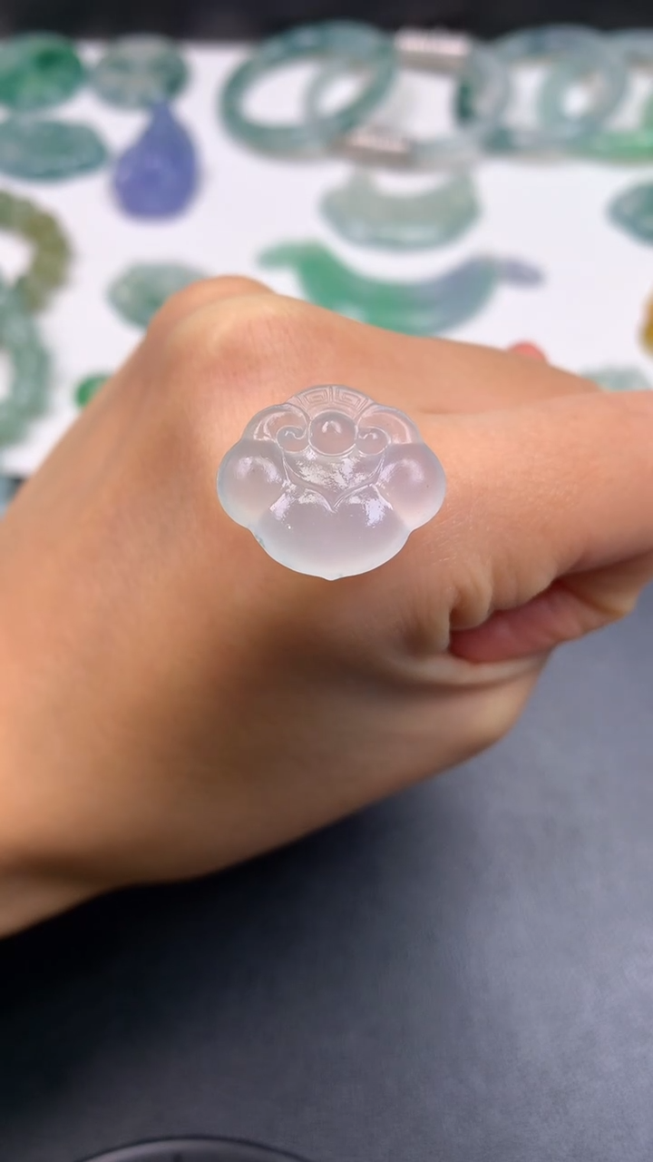 未镶嵌定制翡翠0802630955（17.3*19.8*4.9）