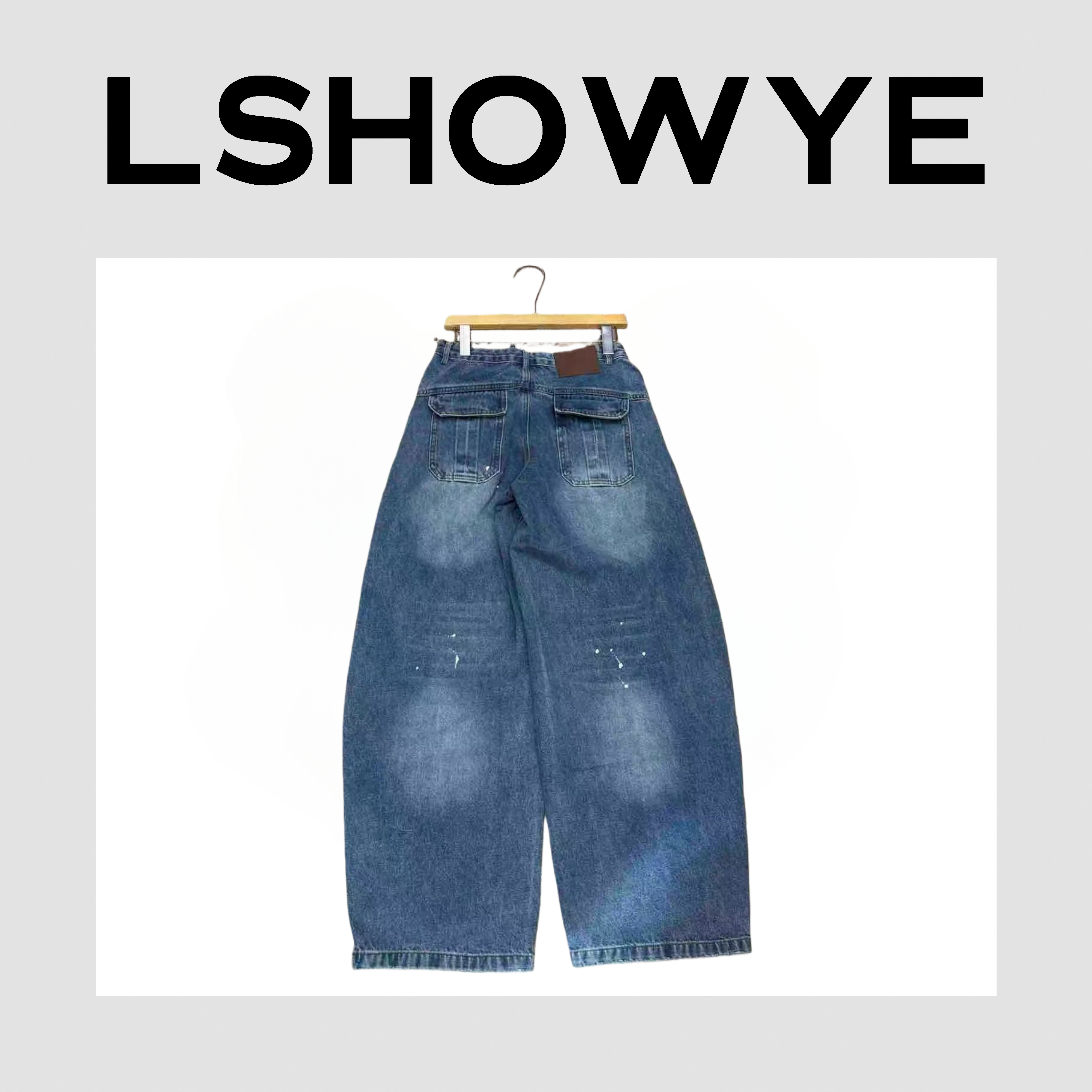 LSHOWYE｜春款后袋盖牛仔裤91434