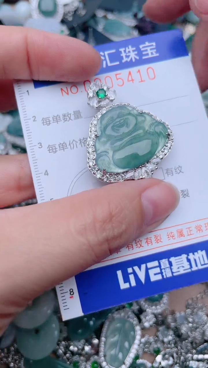 翡翠未镶嵌颈饰5410.....