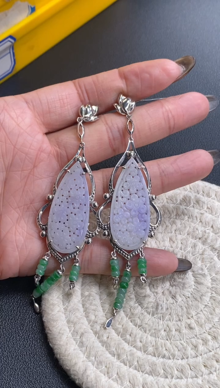 颈饰银S925镶嵌翡翠15019