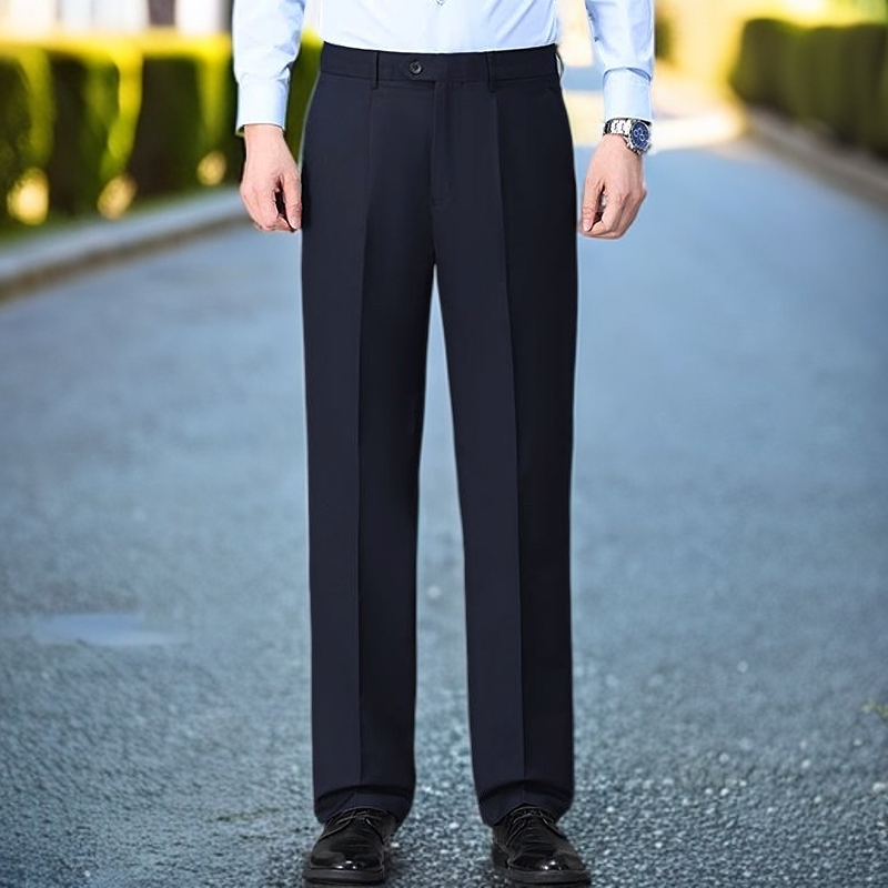 西裤男士大裤脚工作裤西装裤银行商务男裤制服裤子直筒宽松通勤裤