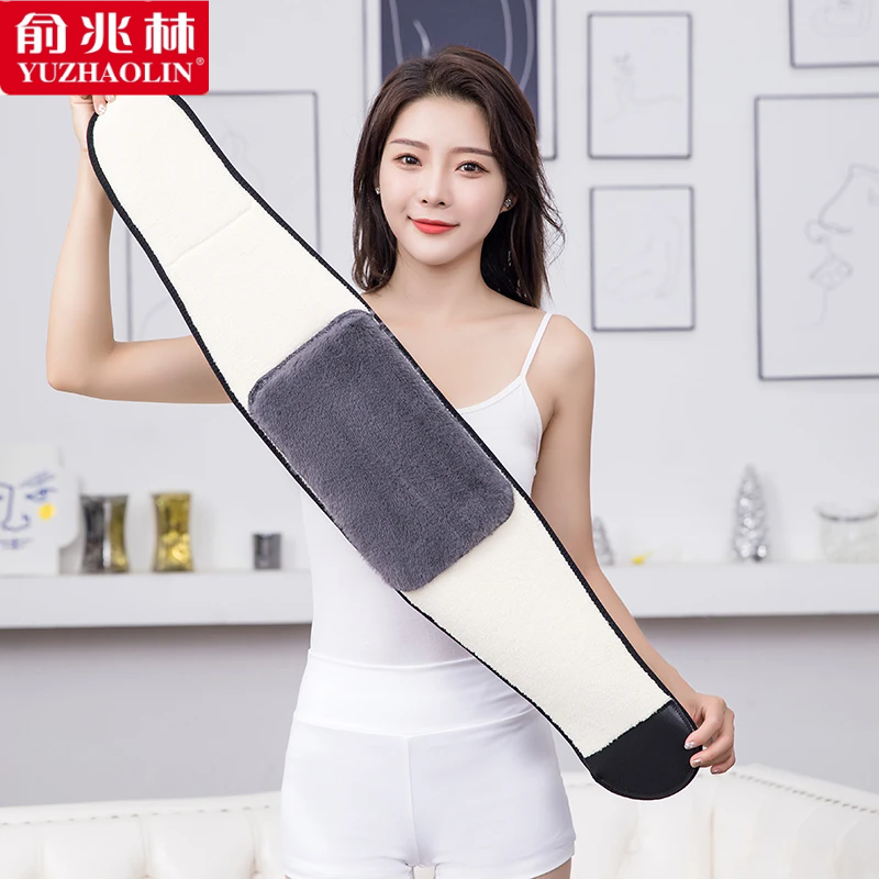 俞兆林秋冬加绒开放式保暖护腰腹部魔术贴穿戴护肚子护腰男女通用