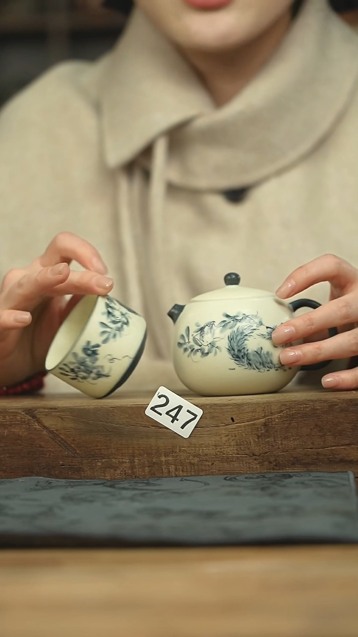 设计师手作款 落单小茶壶+杯